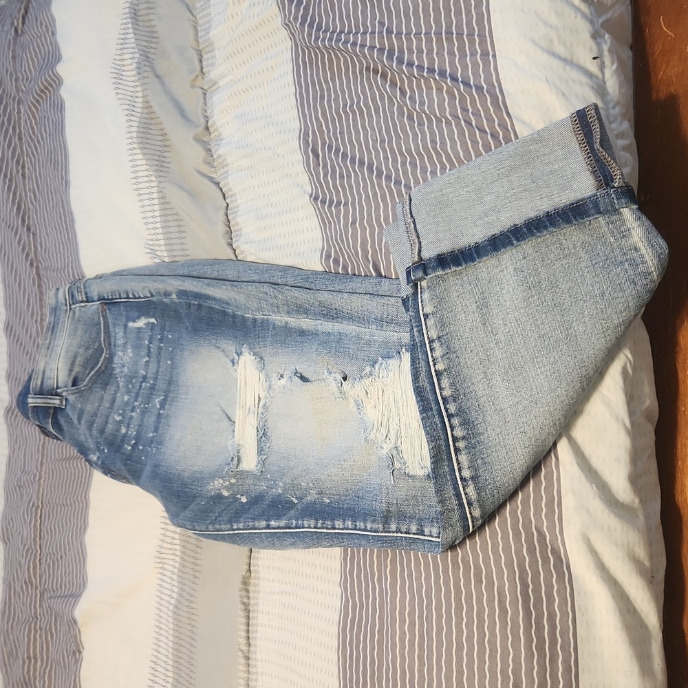 Bleach Splattered Distressed Judy Blues size 15/32
